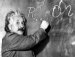 Einstein at the black board