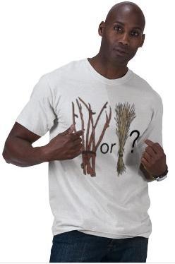 Sticks or straw t-shirt front